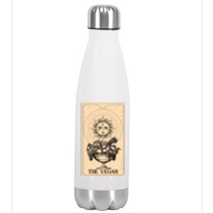 The Vegan Cute Tarot Card Stainless Steel Insulated Water Bottle