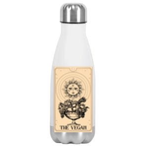 The Vegan Cute Tarot Card Stainless Steel Insulated Water Bottle