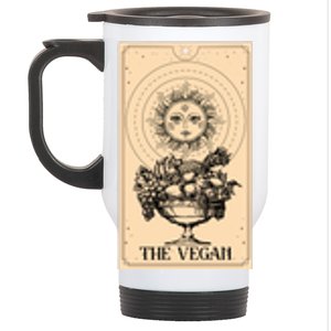 The Vegan Cute Tarot Card Stainless Steel Travel Mug