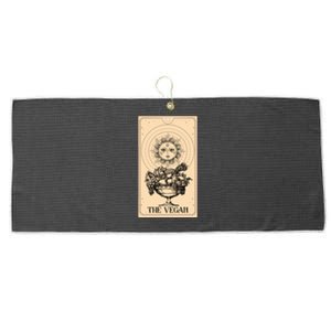 The Vegan Cute Tarot Card Large Microfiber Waffle Golf Towel