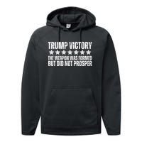 Trump Victory Christian Weapon Formed But Did Not Prosper Performance Fleece Hoodie