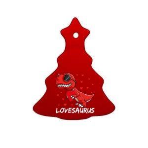 Tgiftrex Valentines Day Dinosaur Funny Gift Ceramic Tree Ornament