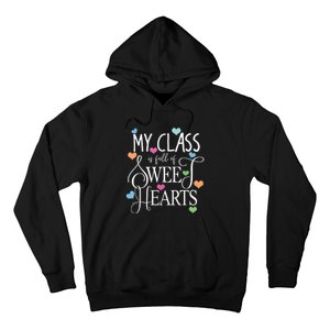 Teachers Valentines Day Shirts Class Full Of Sweethearts Hoodie