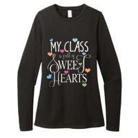 Teachers Valentines Day Shirts Class Full Of Sweethearts Womens CVC Long Sleeve Shirt