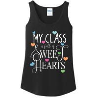 Teachers Valentines Day Shirts Class Full Of Sweethearts Ladies Essential Tank