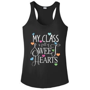 Teachers Valentines Day Shirts Class Full Of Sweethearts Ladies PosiCharge Competitor Racerback Tank