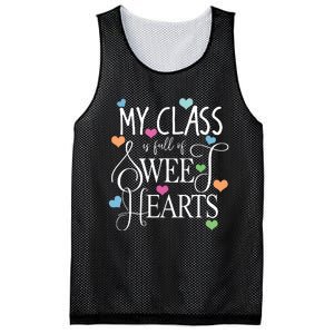 Teachers Valentines Day Shirts Class Full Of Sweethearts Mesh Reversible Basketball Jersey Tank