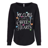 Teachers Valentines Day Shirts Class Full Of Sweethearts Womens California Wash Sweatshirt