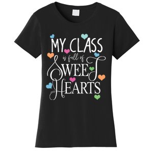 Teachers Valentines Day Shirts Class Full Of Sweethearts Women's T-Shirt