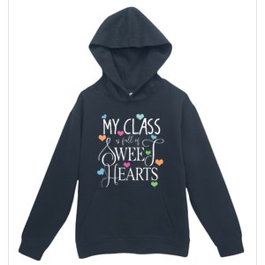 Teachers Valentines Day Shirts Class Full Of Sweethearts Urban Pullover Hoodie