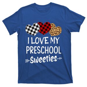 Teacher Valentines Day Gift I Love My Preschool Sweeties Cool Gift T-Shirt