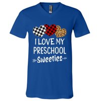 Teacher Valentines Day Gift I Love My Preschool Sweeties Cool Gift V-Neck T-Shirt