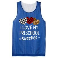 Teacher Valentines Day Gift I Love My Preschool Sweeties Cool Gift Mesh Reversible Basketball Jersey Tank