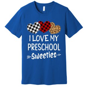 Teacher Valentines Day Gift I Love My Preschool Sweeties Cool Gift Premium T-Shirt