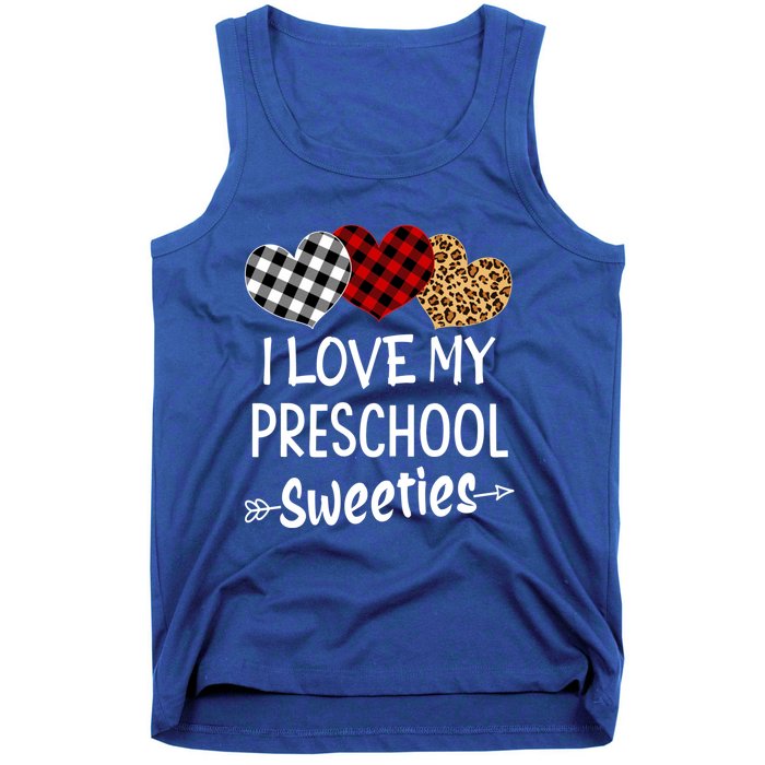 Teacher Valentines Day Gift I Love My Preschool Sweeties Cool Gift Tank Top