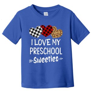 Teacher Valentines Day Gift I Love My Preschool Sweeties Cool Gift Toddler T-Shirt