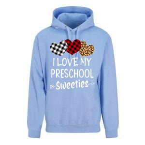 Teacher Valentines Day Gift I Love My Preschool Sweeties Cool Gift Unisex Surf Hoodie