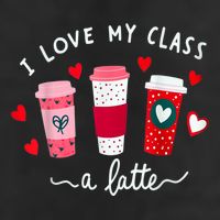 Teachers Valentine Day I Love My Class A Latte Coffee 11oz C Handle Ceramic Mug