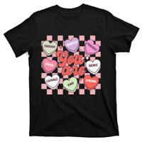 Teacher Valentines Day Candy Heart T-Shirt