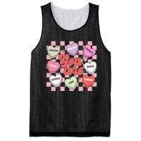 Teacher Valentines Day Candy Heart Mesh Reversible Basketball Jersey Tank