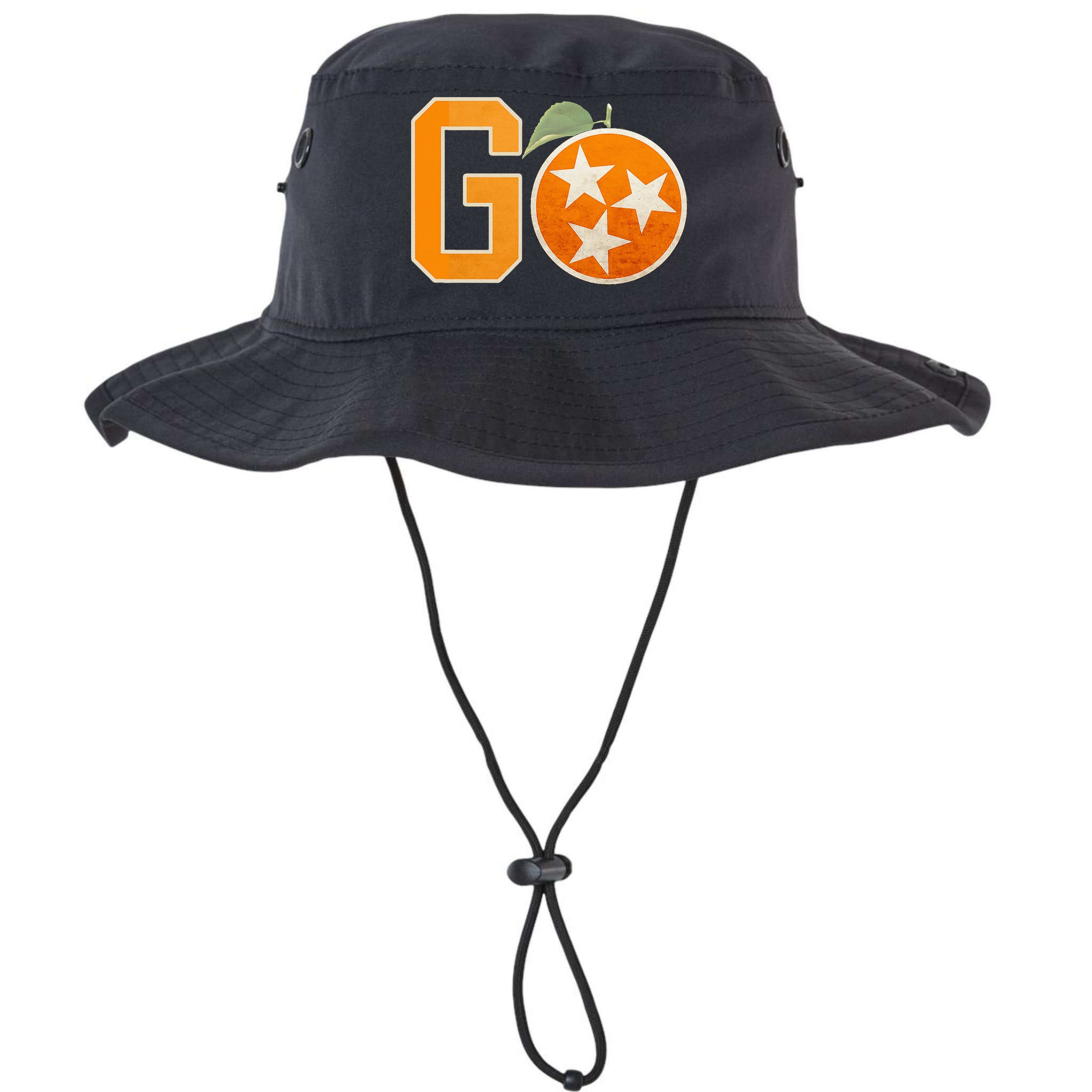 Tennessee Vintage Distressed Orange And White Flag Bucket Hat