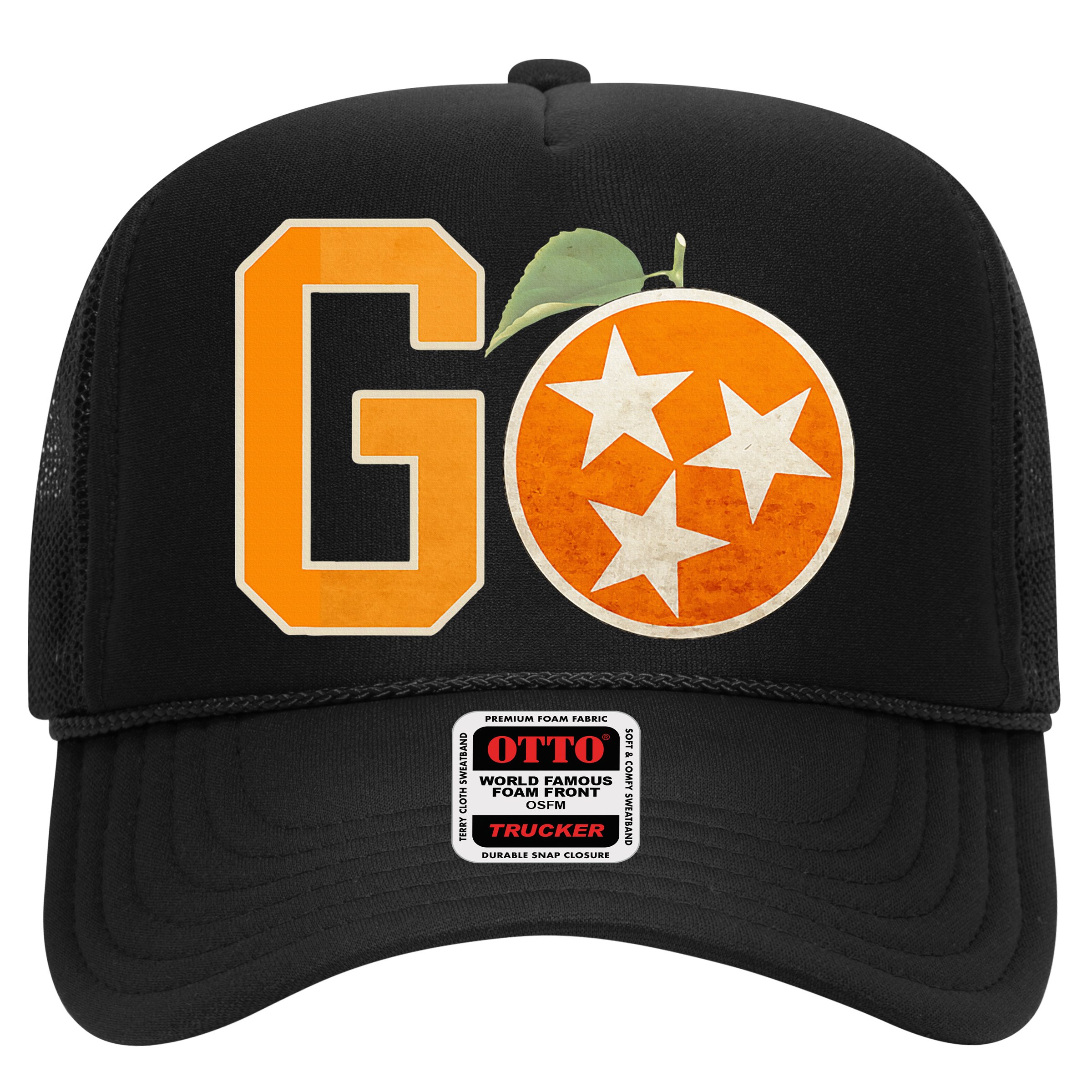 Tennessee Vintage Distressed Orange And White Flag Hat