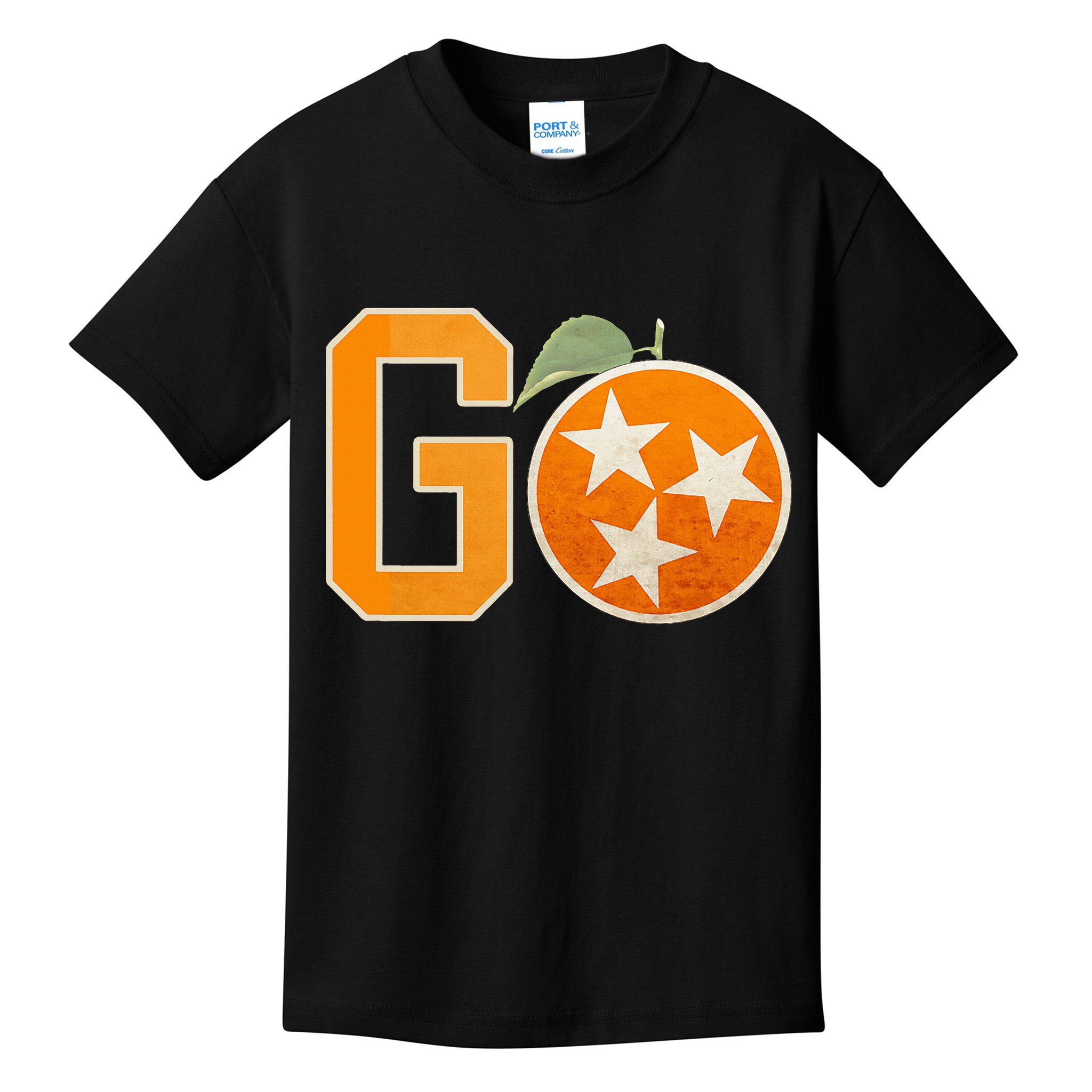 Tennessee Vintage Distressed Orange And White Flag Kids T-Shirt