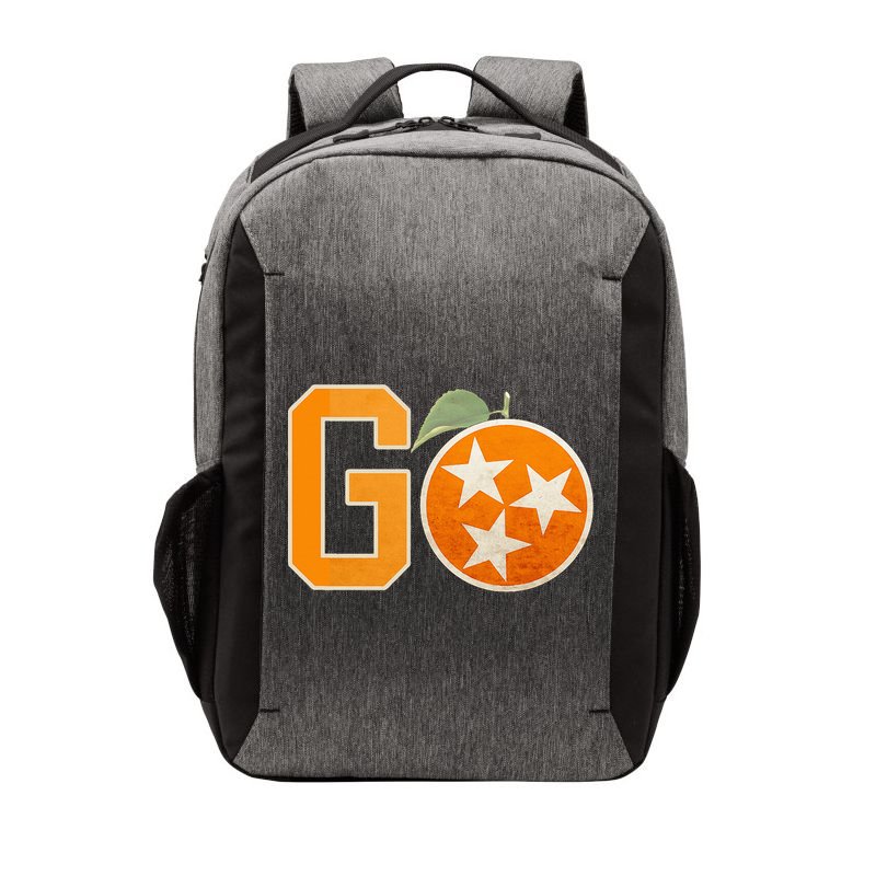 Tennessee Vintage Distressed Orange And White Flag Vector Backpack