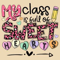 Teacher Valentine's Day My Class Is Full Of Sweet Hearts Zip Tote Bag