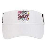 Teacher Valentine's Day My Class Is Full Of Sweet Hearts Adult Drive Performance Visor