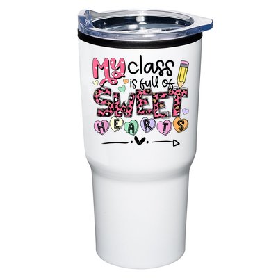 Teacher Valentine's Day My Class Is Full Of Sweet Hearts Tumbler