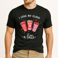 Teachers Valentine Day I Love My Class A Latte Coffee Cooling Performance Crew T-Shirt