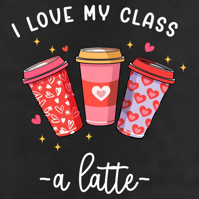 Teachers Valentine Day I Love My Class A Latte Coffee 15oz Campfire Ceramic Mug