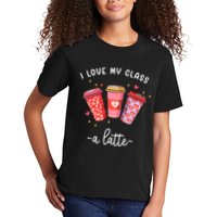 Teachers Valentine Day I Love My Class A Latte Coffee Kids T-Shirt
