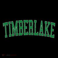 Timberlake Va Distressed Green Varsity Style High Crown Mesh Back Trucker Hat