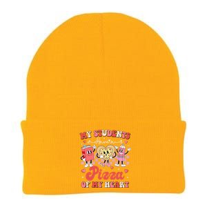 Teacher Valentines Day My Students Have A Pizza Of My Heart Knit Cap Winter Beanie