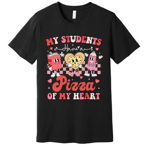 Teacher Valentines Day My Students Have A Pizza Of My Heart Premium T-Shirt