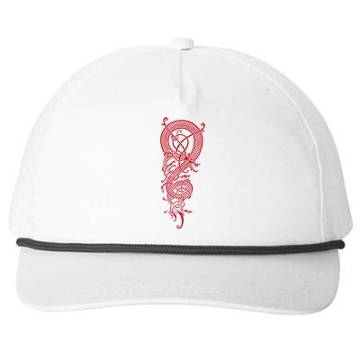 The Viking Dragon Fafnir Norse Mythology Dragon Snapback Five-Panel Rope Hat