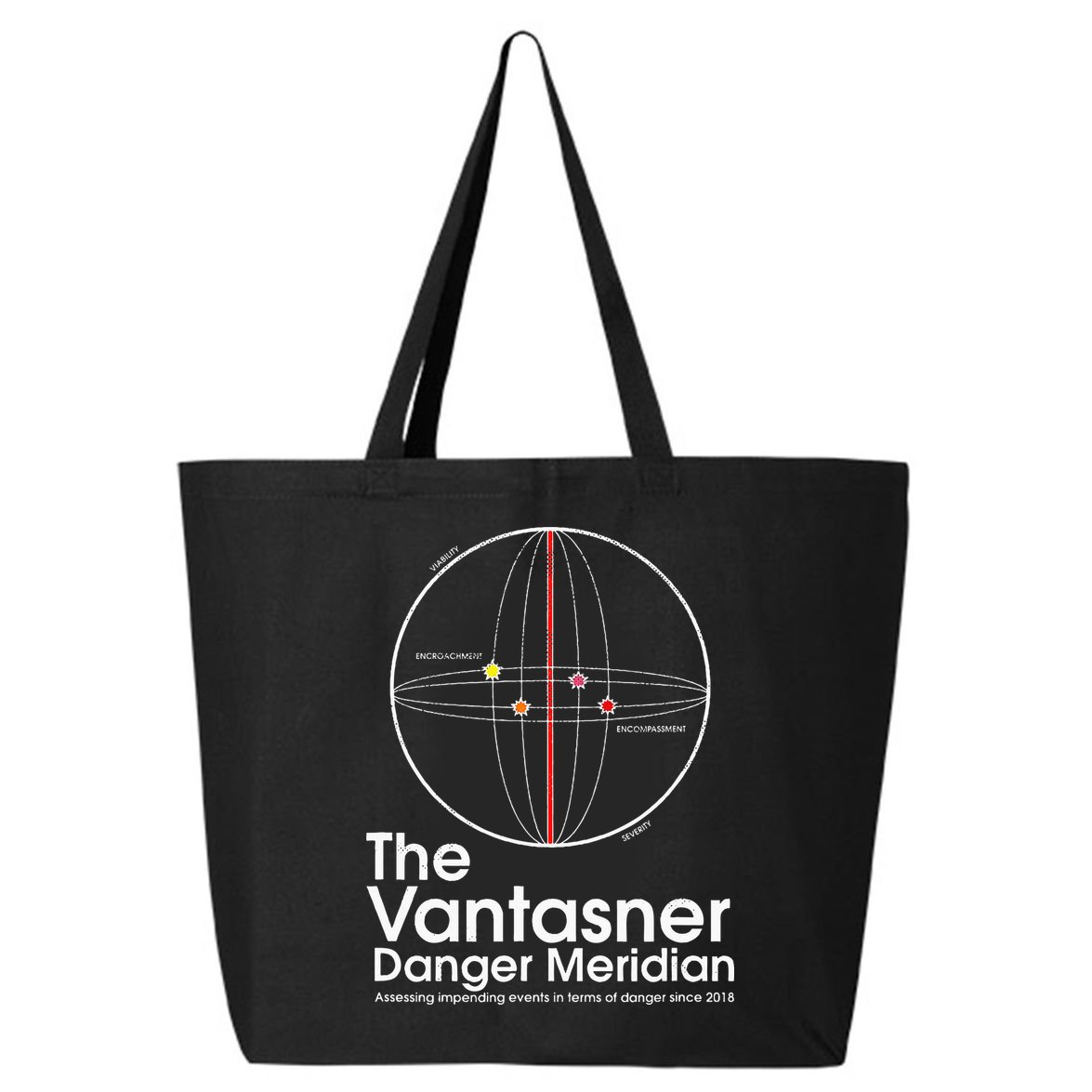 The Vantasner Danger Meridian For Conditions Grave 25L Jumbo Tote
