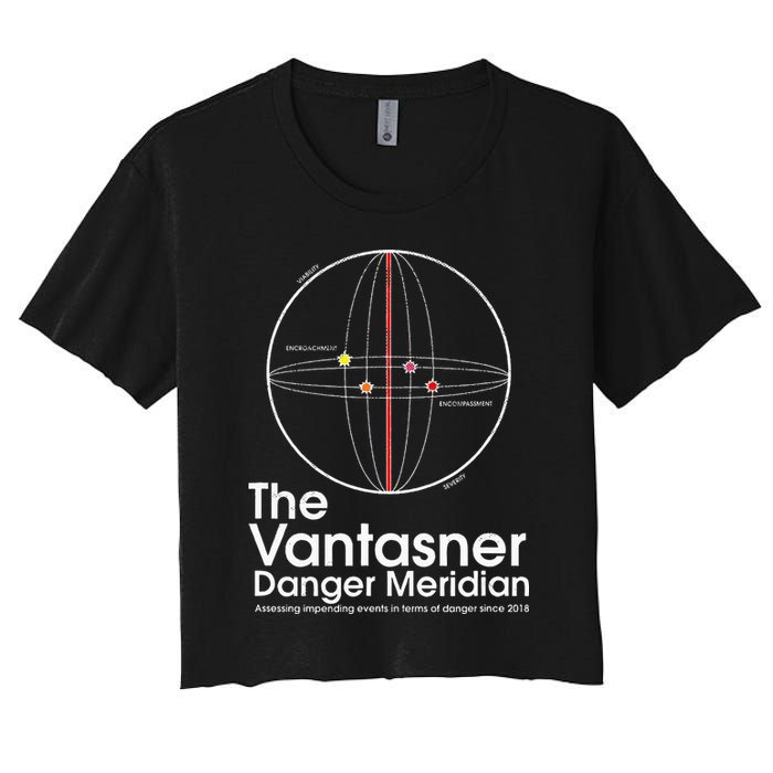 The Vantasner Danger Meridian For Conditions Grave Women's Crop Top Tee