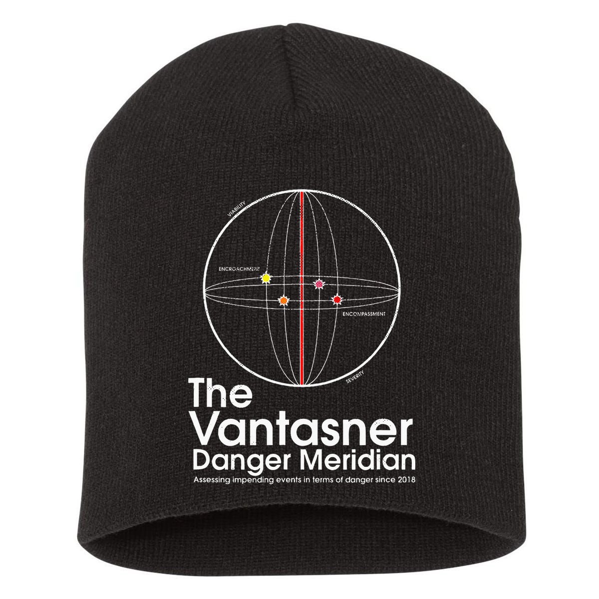 The Vantasner Danger Meridian For Conditions Grave Short Acrylic Beanie