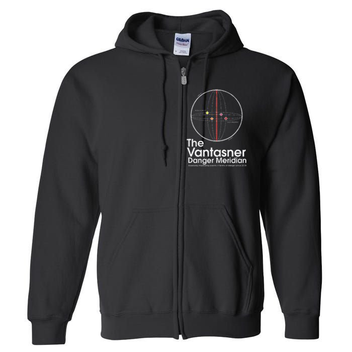 The Vantasner Danger Meridian For Conditions Grave Full Zip Hoodie