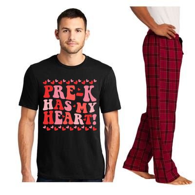 Teacher Valentines Day Prek Has My Heart Pajama Set