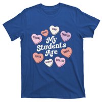 Teacher Valentines Day Positive Affirmations Candy Hearts T-Shirt