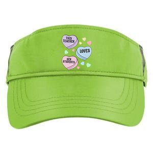 Teacher Valentine's Day THIS TEACHER LOVES HER STUDENTS Adult Drive Performance Visor