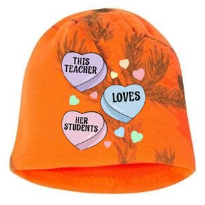 Teacher Valentine's Day THIS TEACHER LOVES HER STUDENTS Kati - Camo Knit Beanie