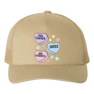 Teacher Valentine's Day THIS TEACHER LOVES HER STUDENTS Yupoong Adult 5-Panel Trucker Hat