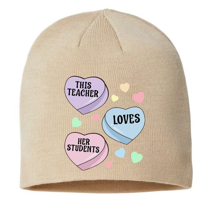 Teacher Valentine's Day THIS TEACHER LOVES HER STUDENTS Sustainable Beanie