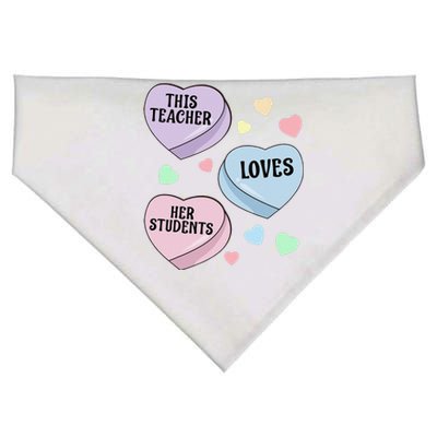 Teacher Valentine's Day THIS TEACHER LOVES HER STUDENTS USA-Made Doggie Bandana