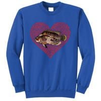 Tripletail Valentines Day Fish Love Fingerprint Cool Gift Sweatshirt